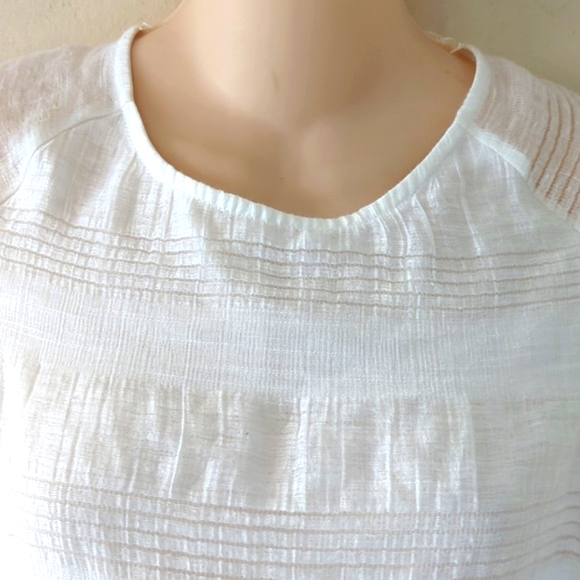 J.O.A. Los Angeles Sheer Woven Linen Blend Short Romper - Picture 11 of 16